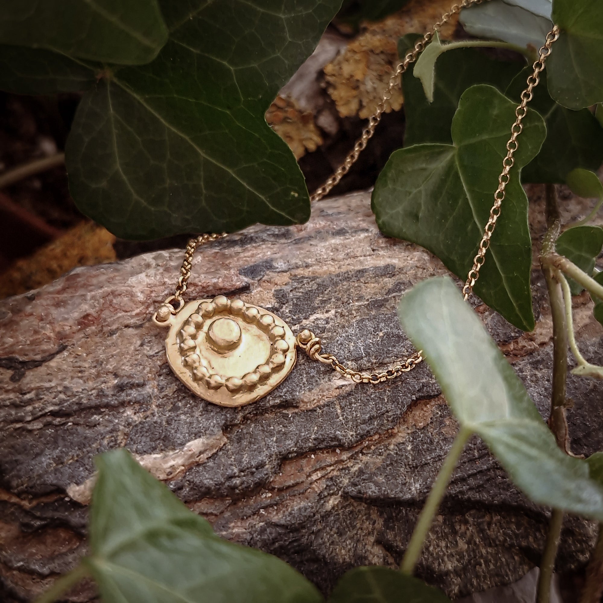 Gold «Dots» necklace