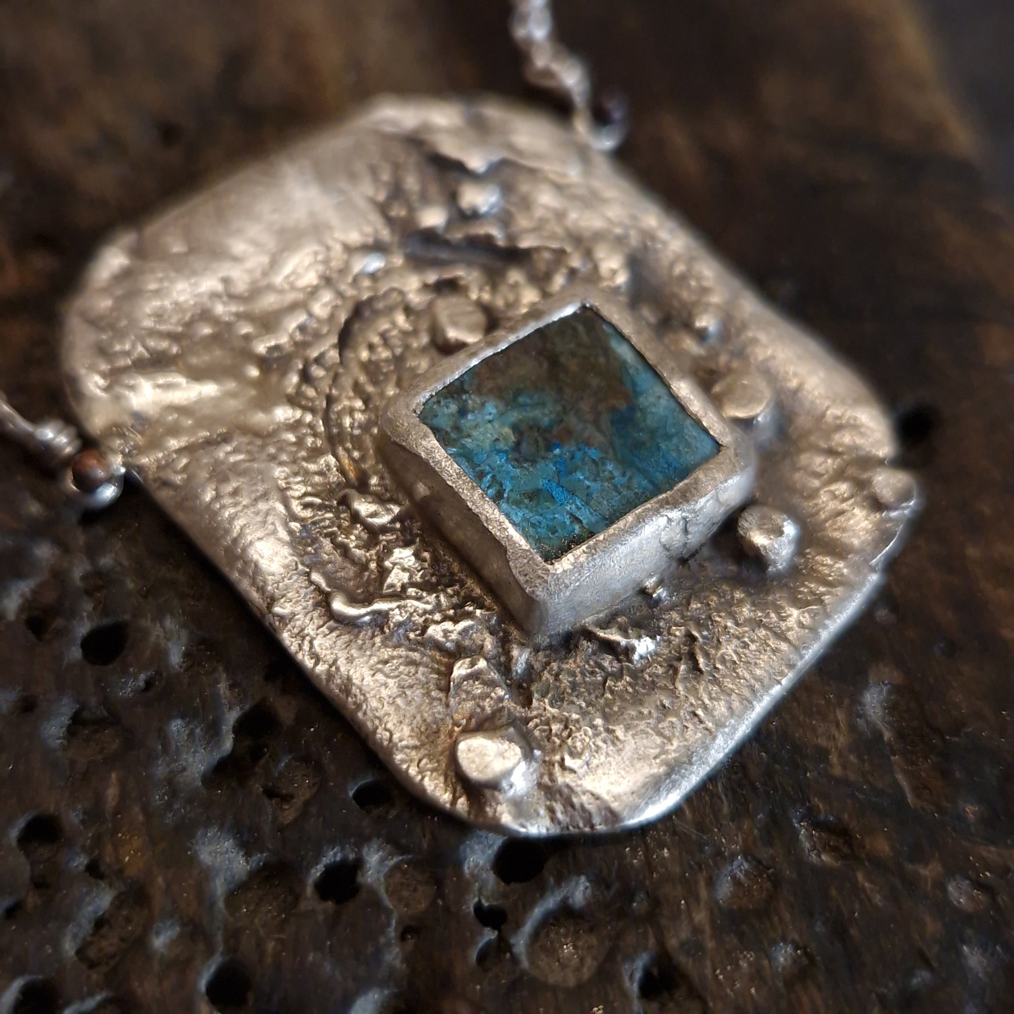 Silver turquoise necklace
