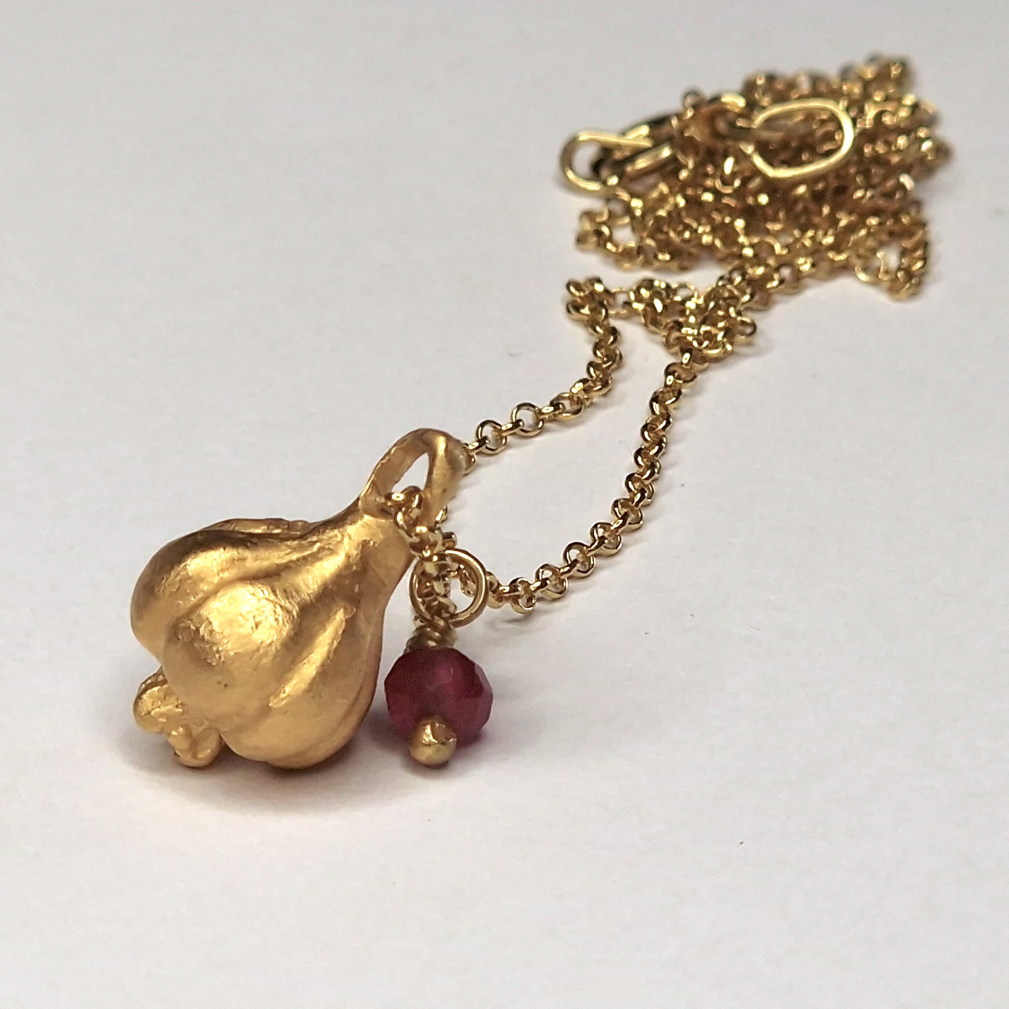 Good luck charms: Garlic necklace