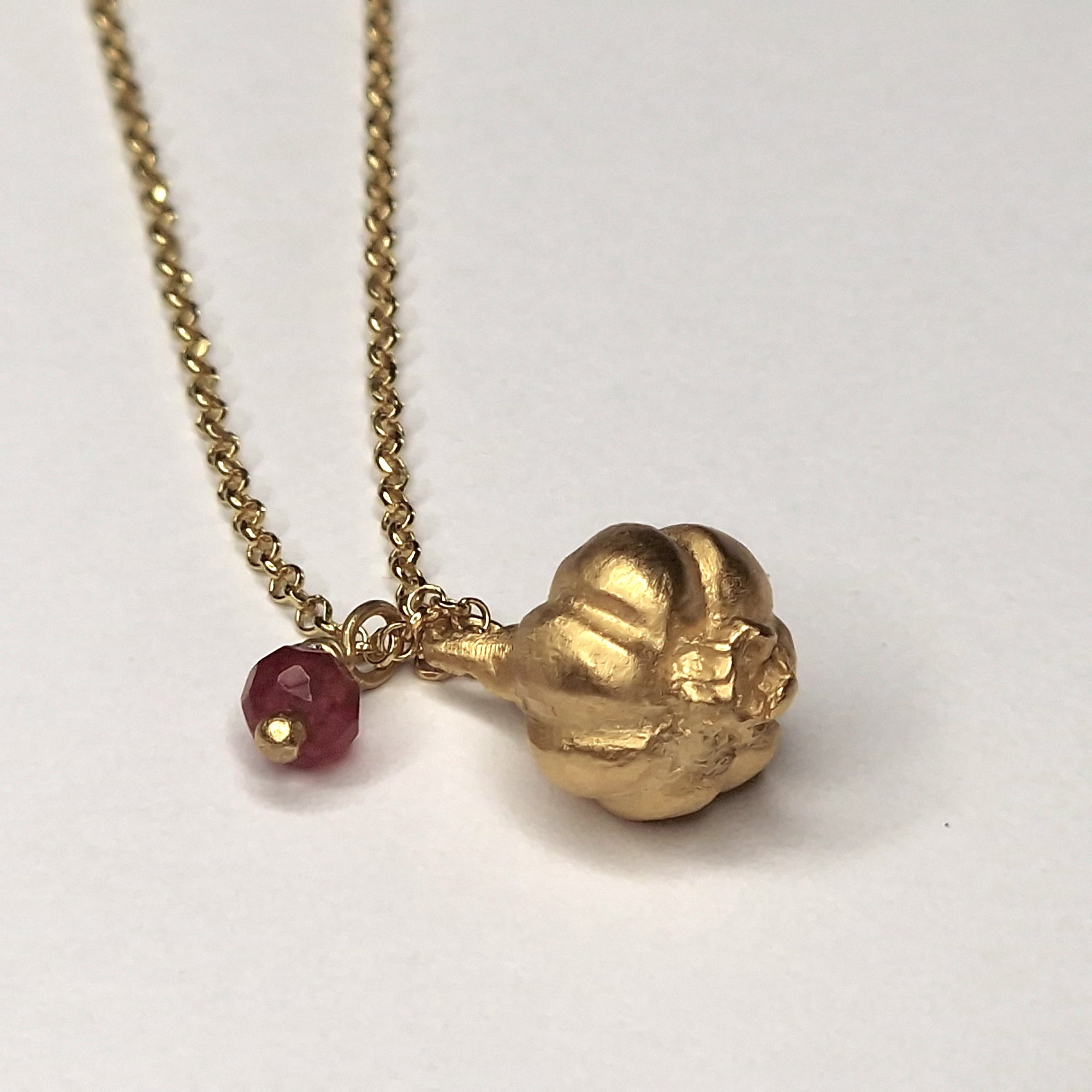 Good luck charms: Garlic necklace
