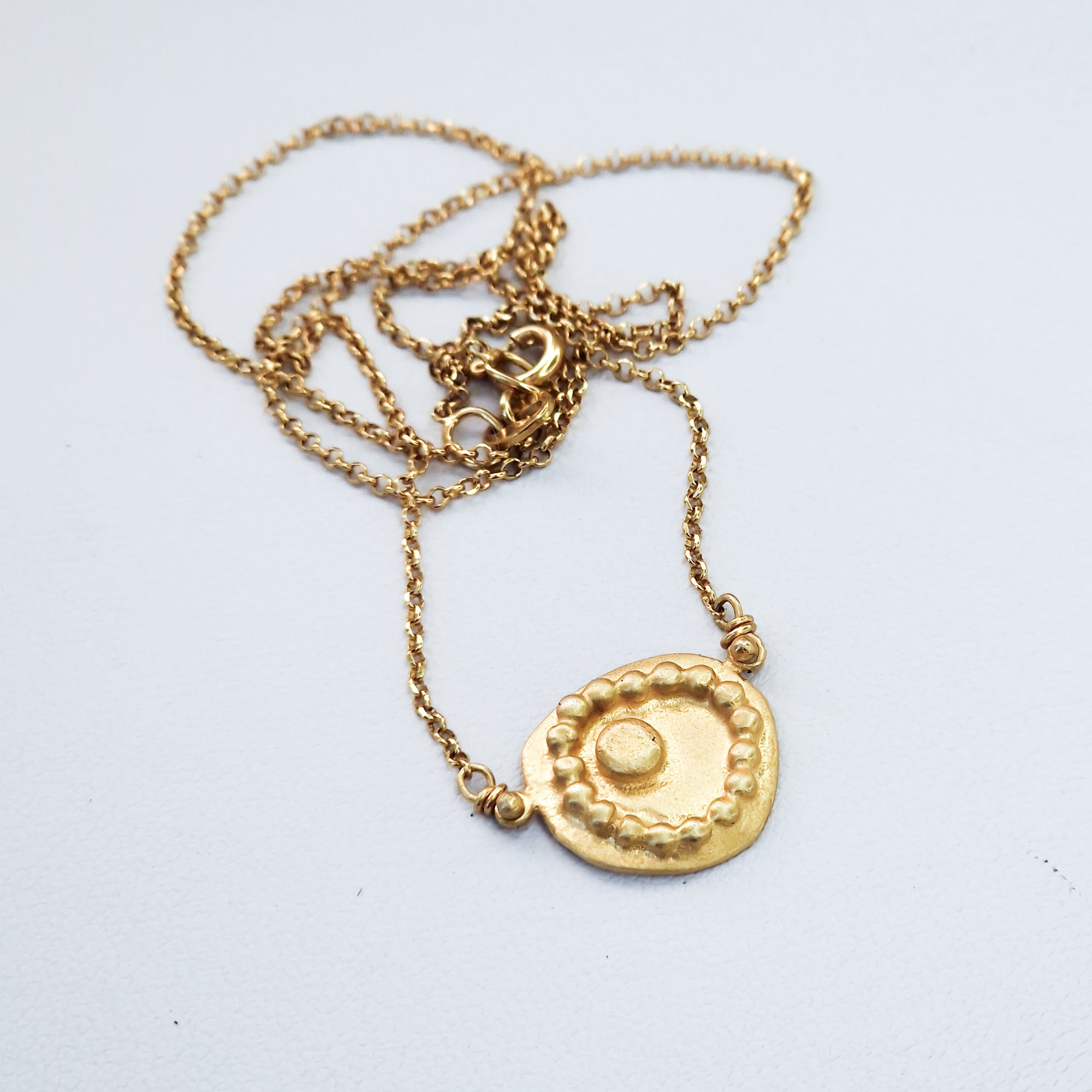Gold «Dots» necklace