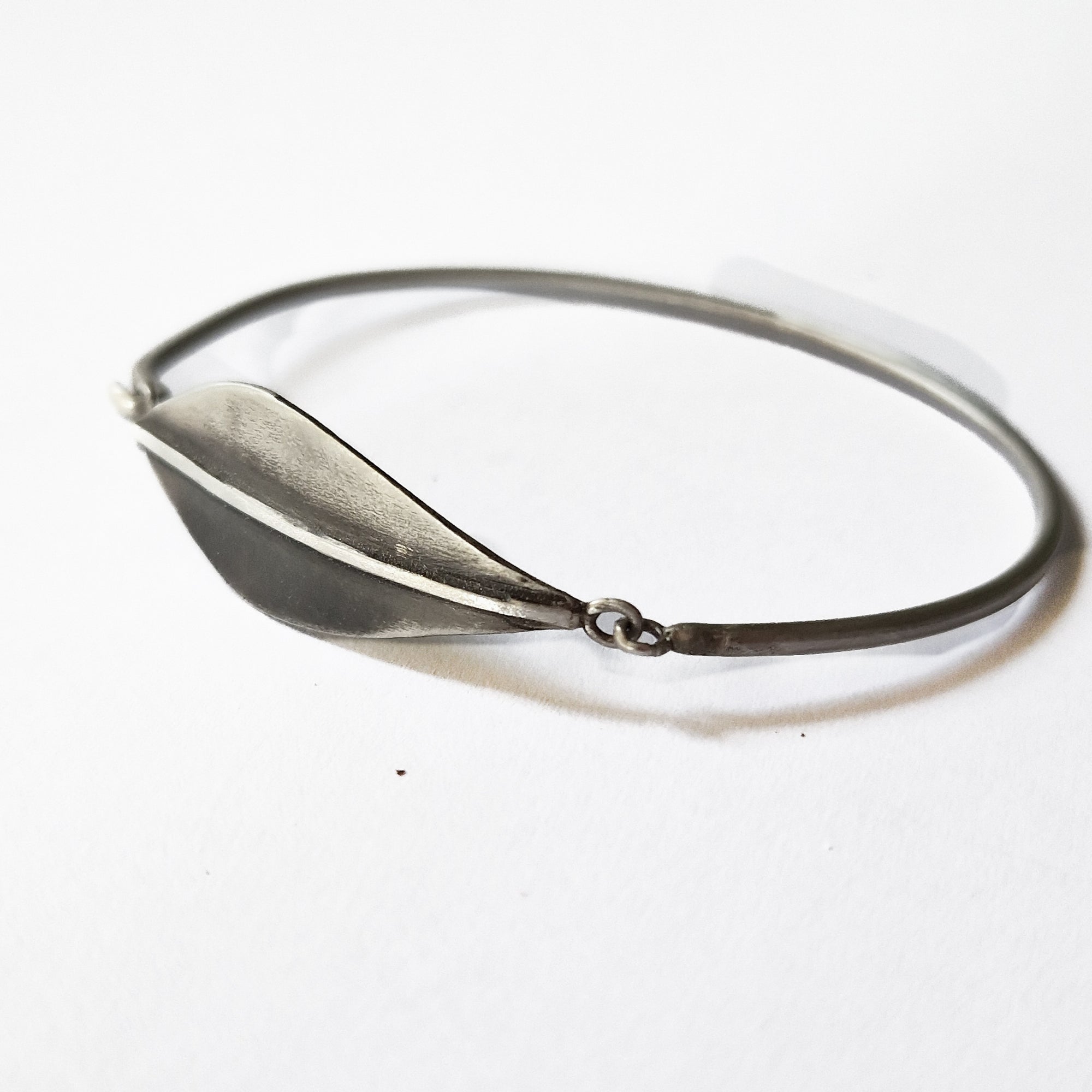 Silver bracelet «Olive Leaves»