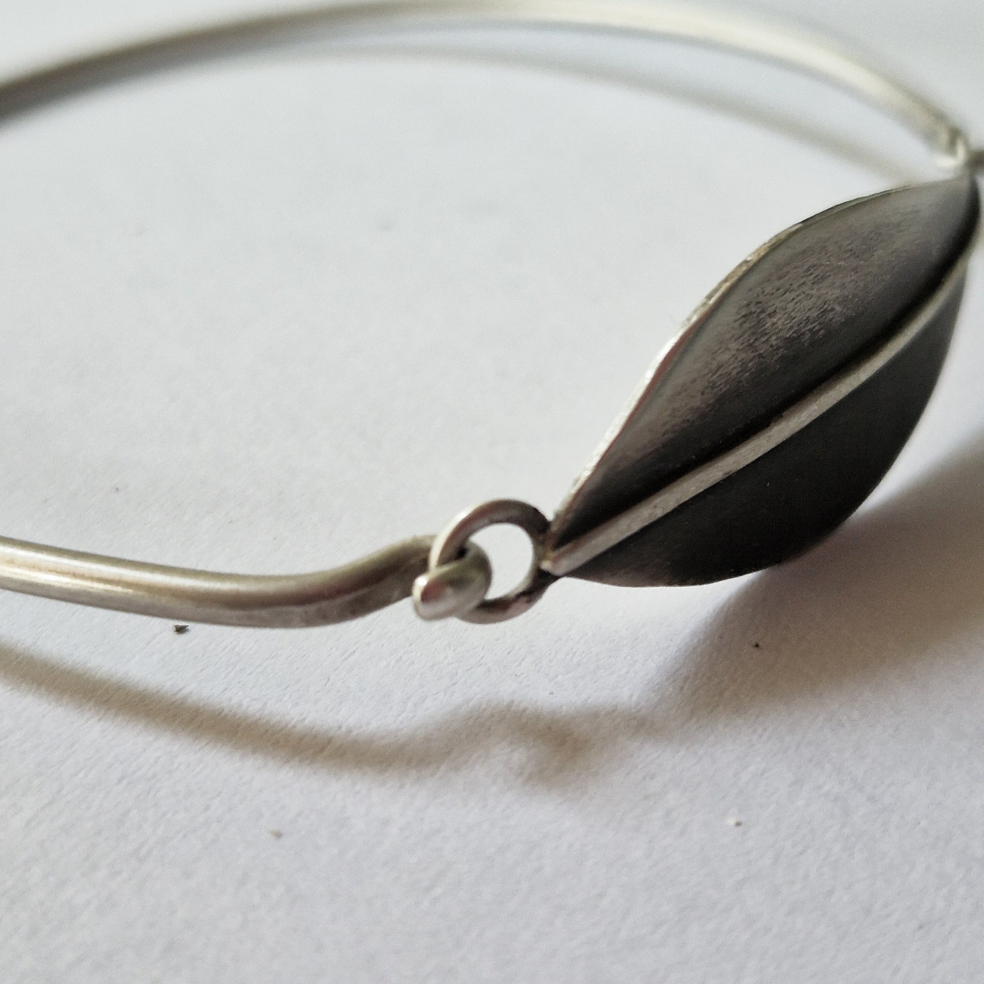 Silver bracelet «Olive Leaves»