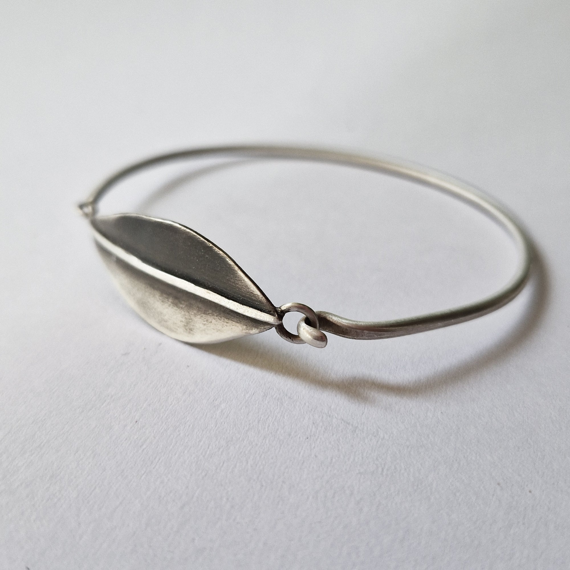 Silver bracelet «Olive Leaves»