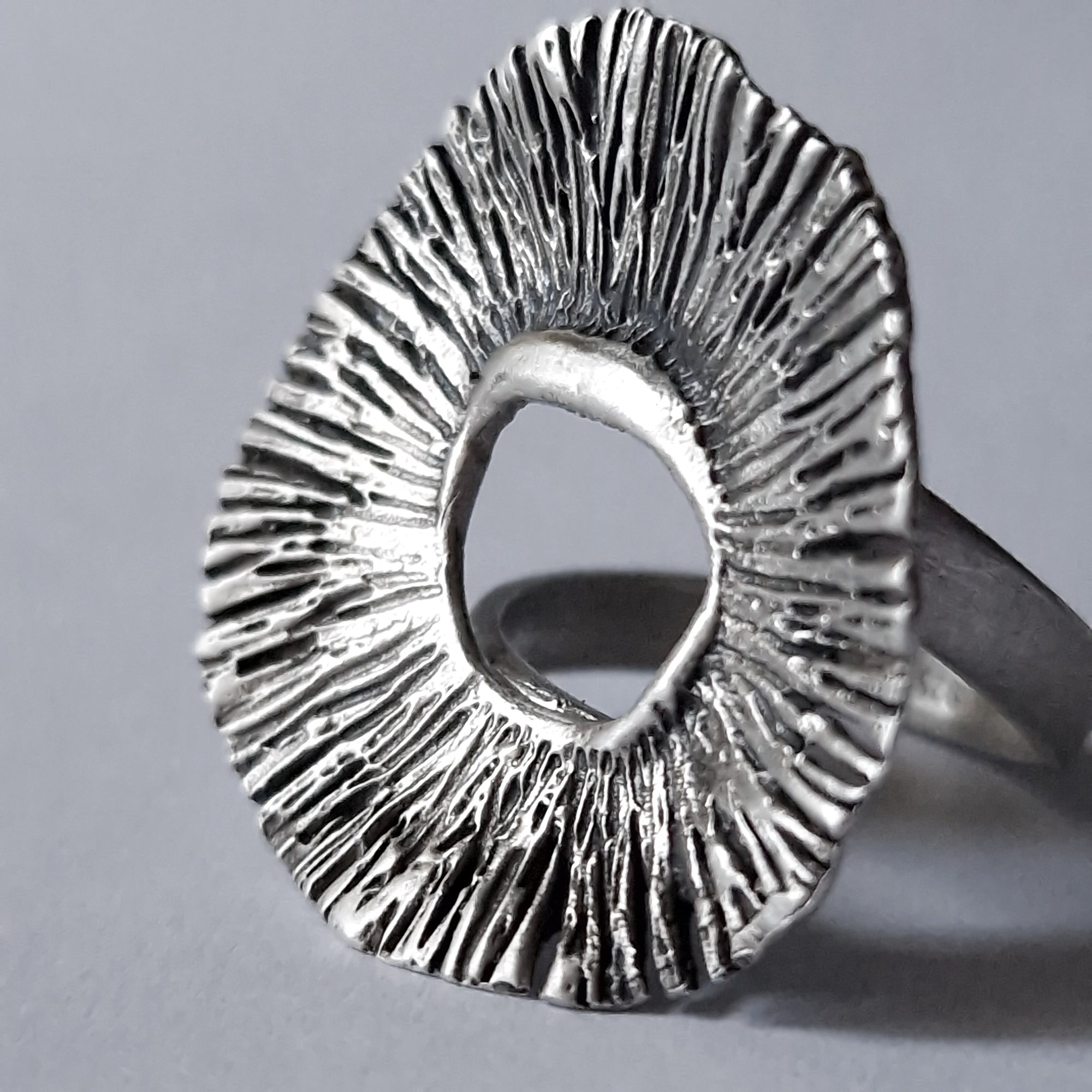 Silver «flower» ring