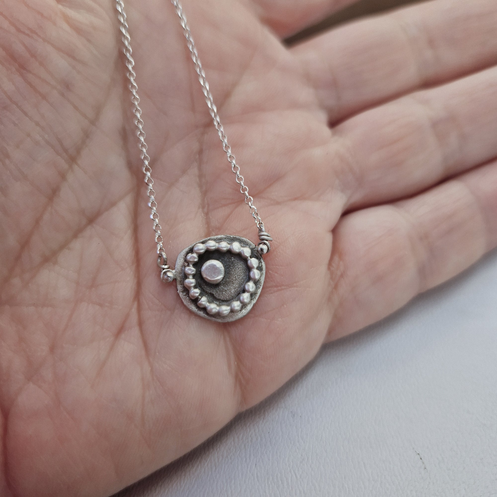 Silver «Dots» necklace