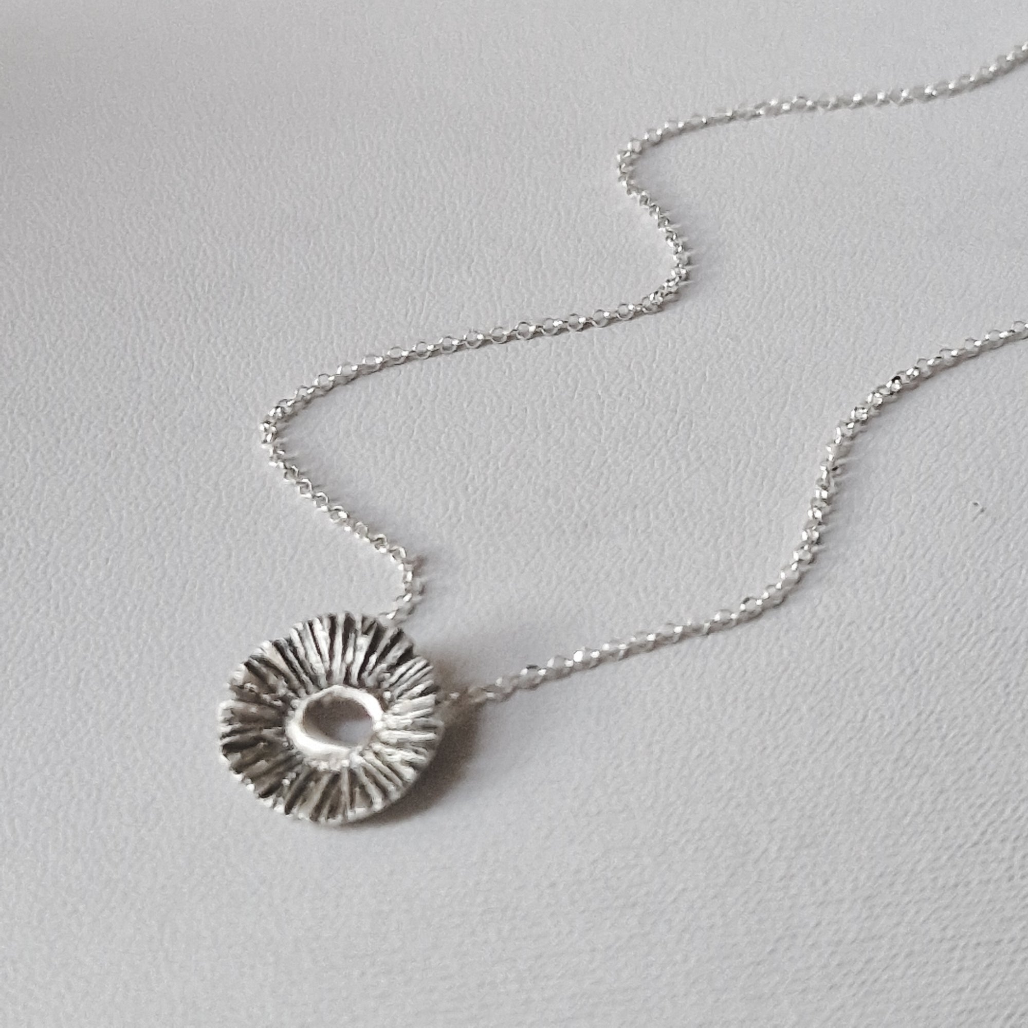 Silver «flower» necklace