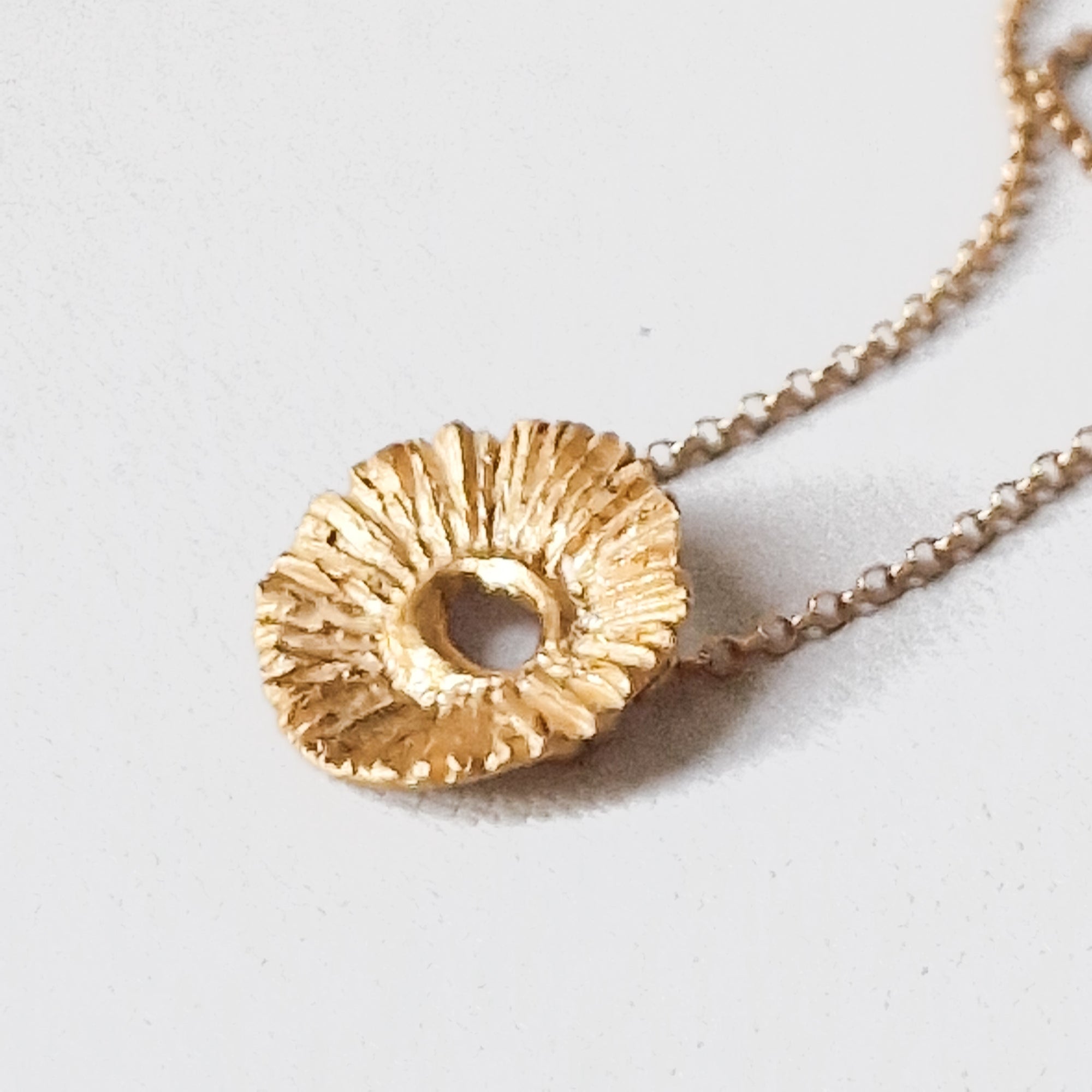 Gold «flower» necklace