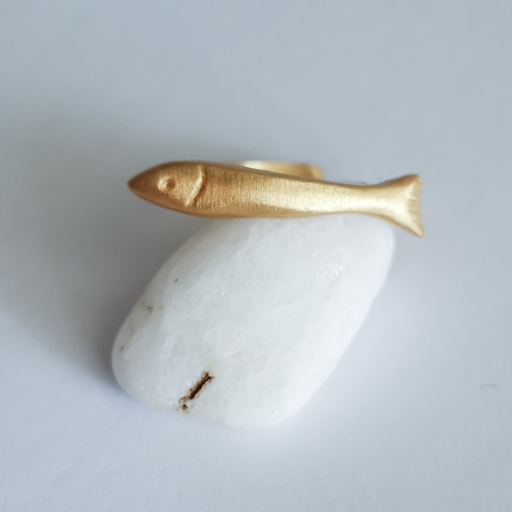 Gold plated «Fish» ring