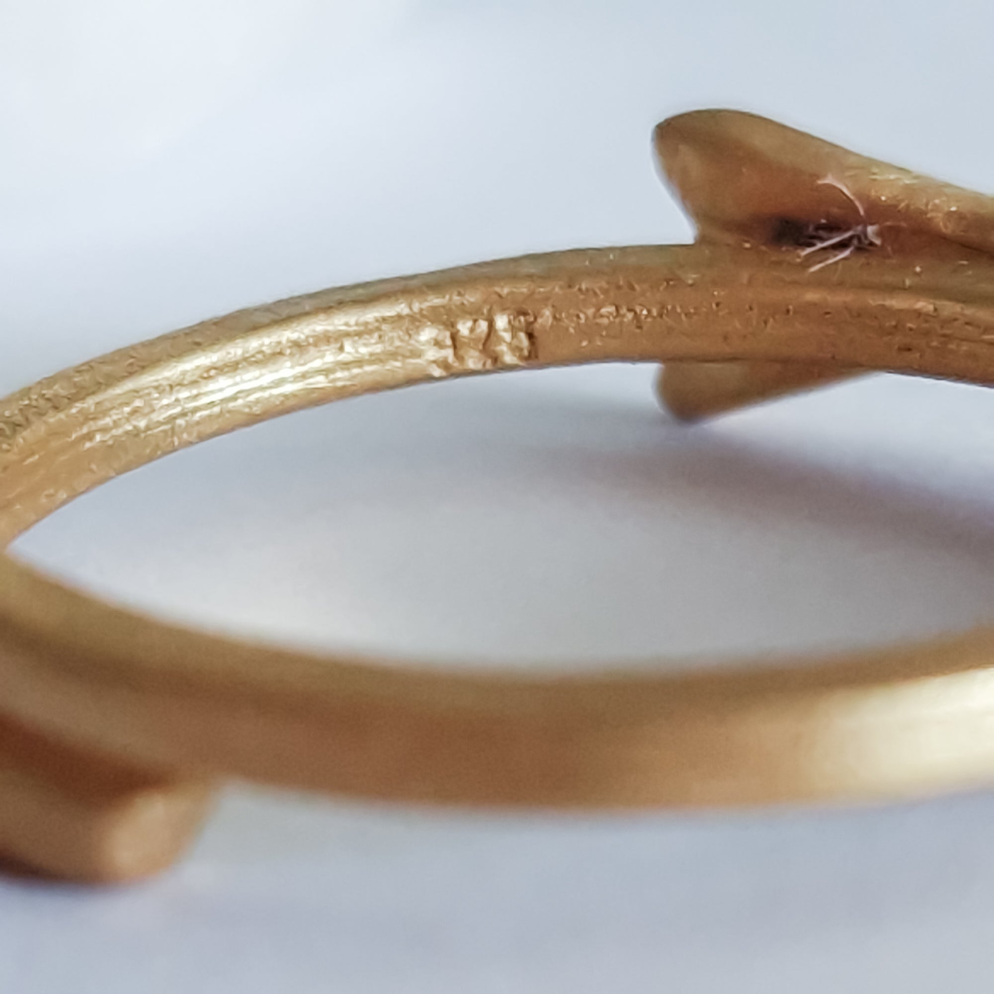 Gold plated «Fish» ring