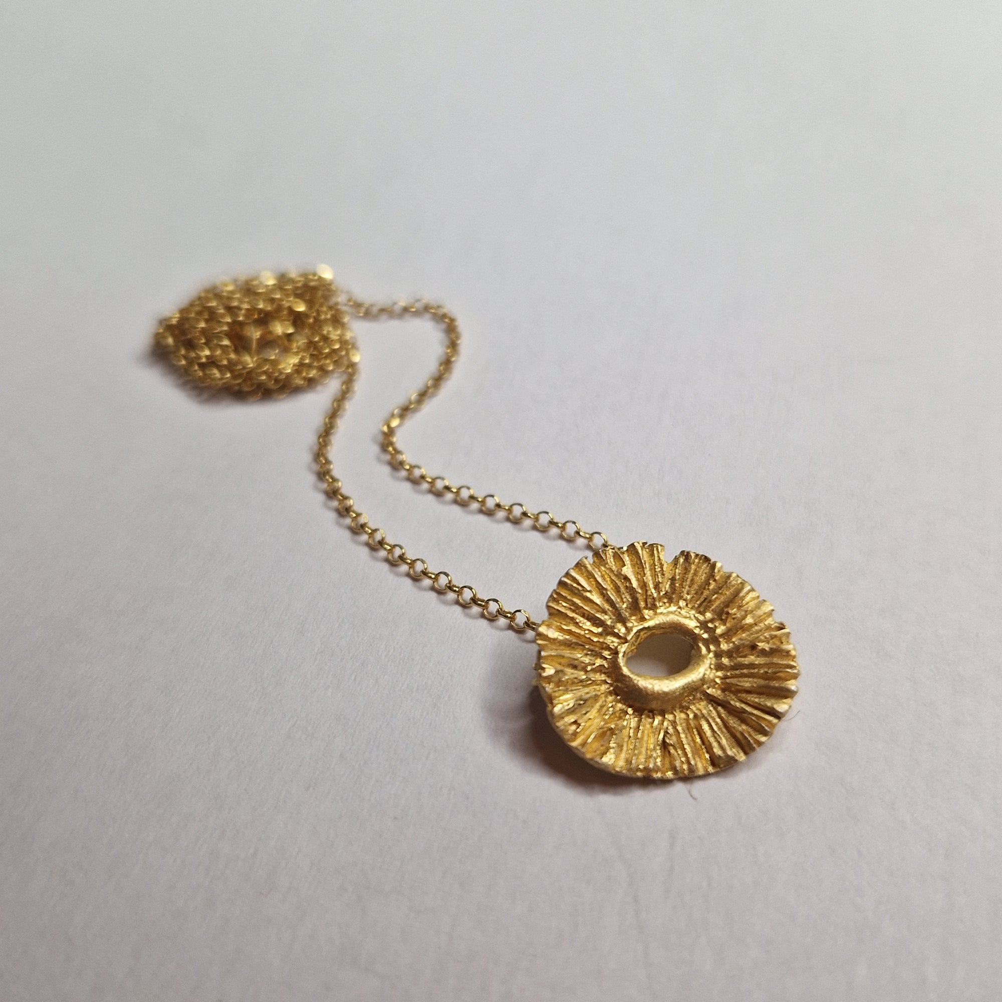 Gold «flower» necklace