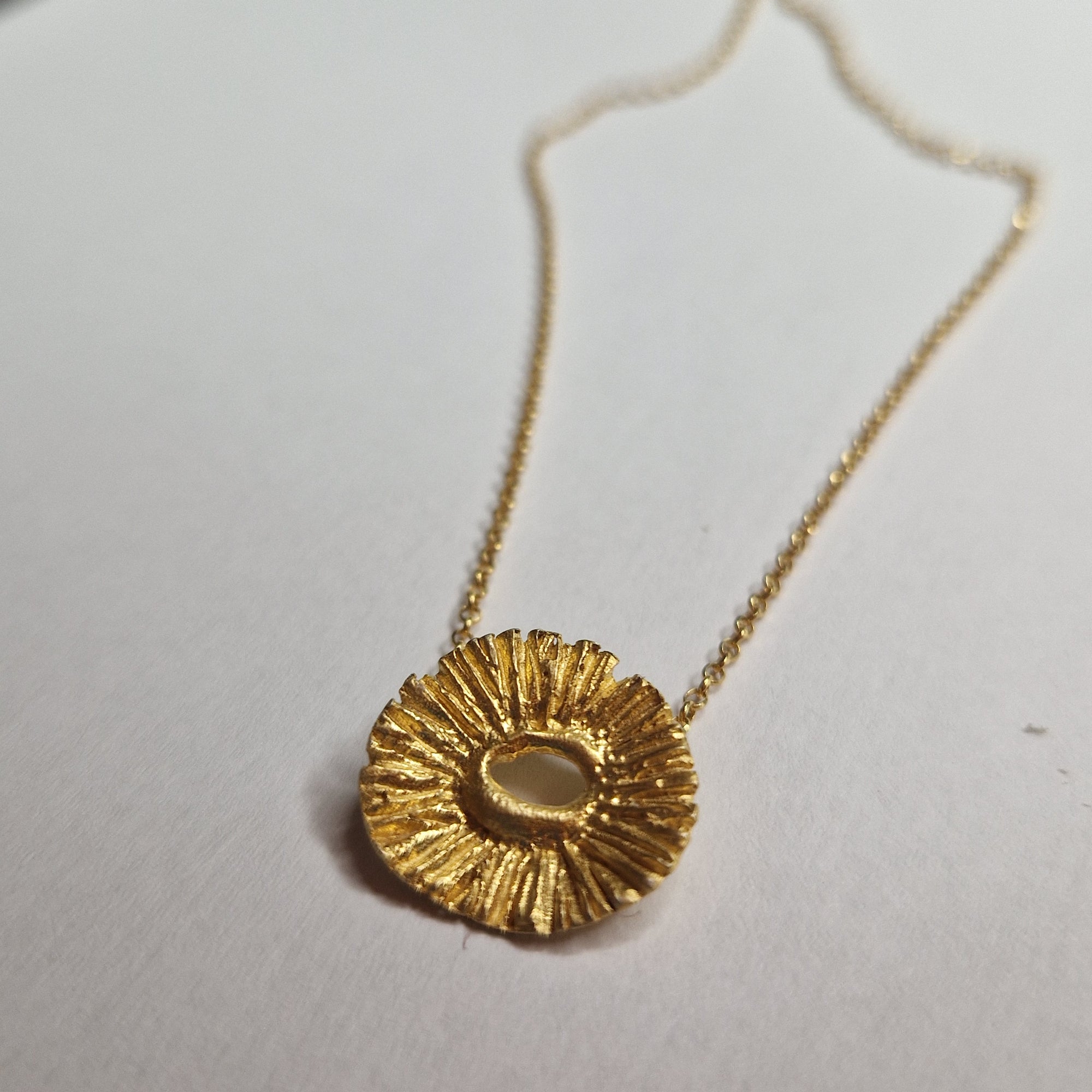 Gold «flower» necklace