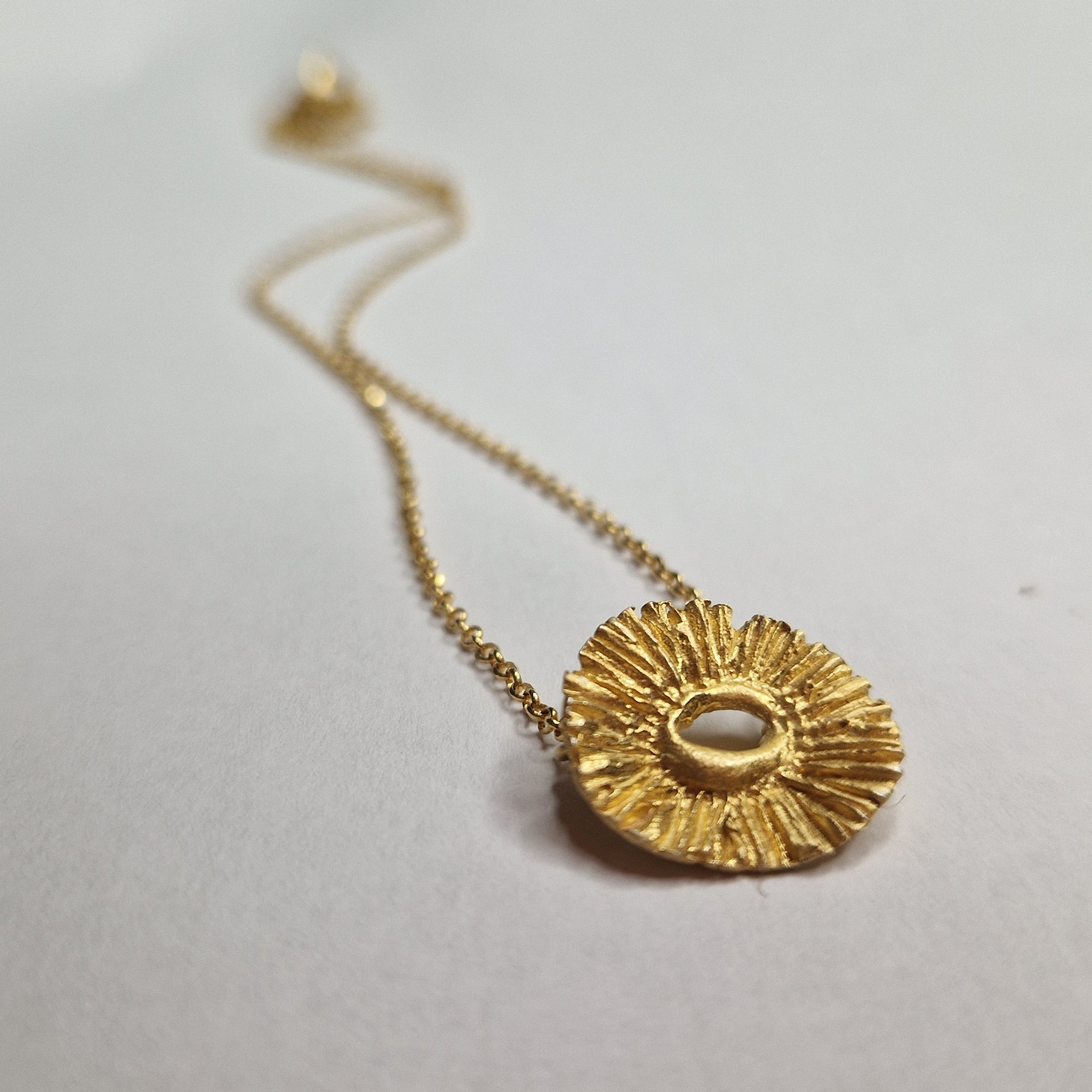 Gold «flower» necklace