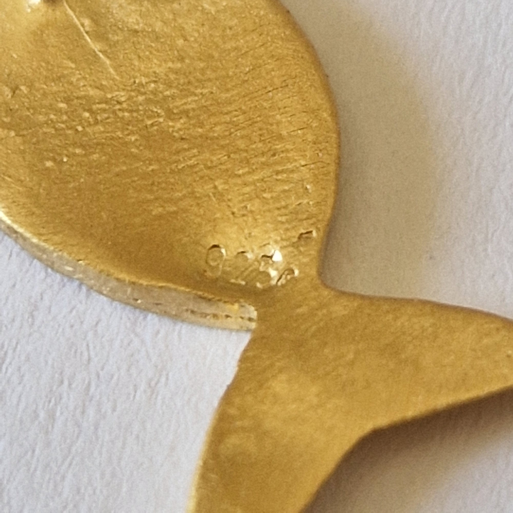 Gold Plated Fish Necklace with Enamel – Handmade Jewelry