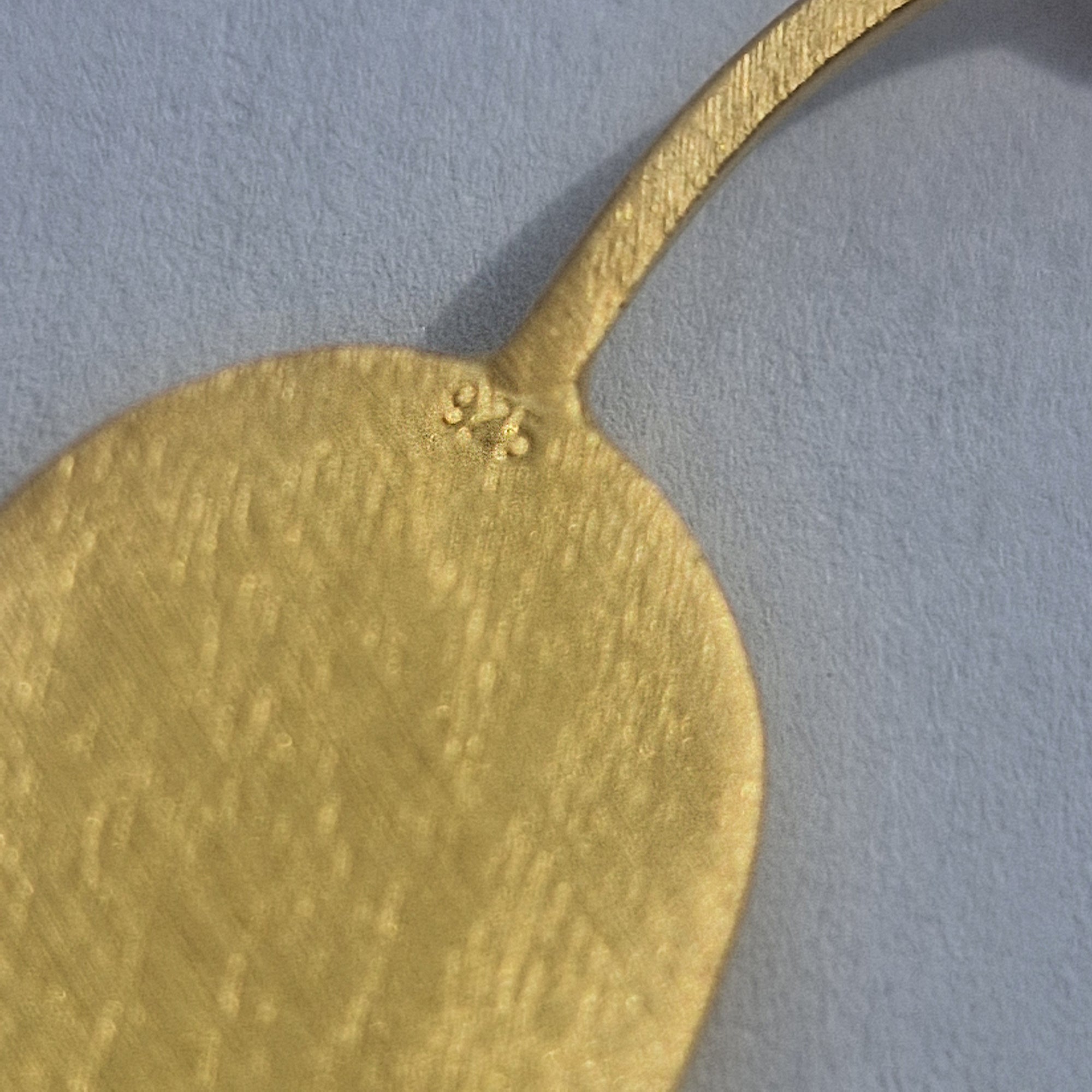 Gold Plated Oval Necklace with Natural Stone
