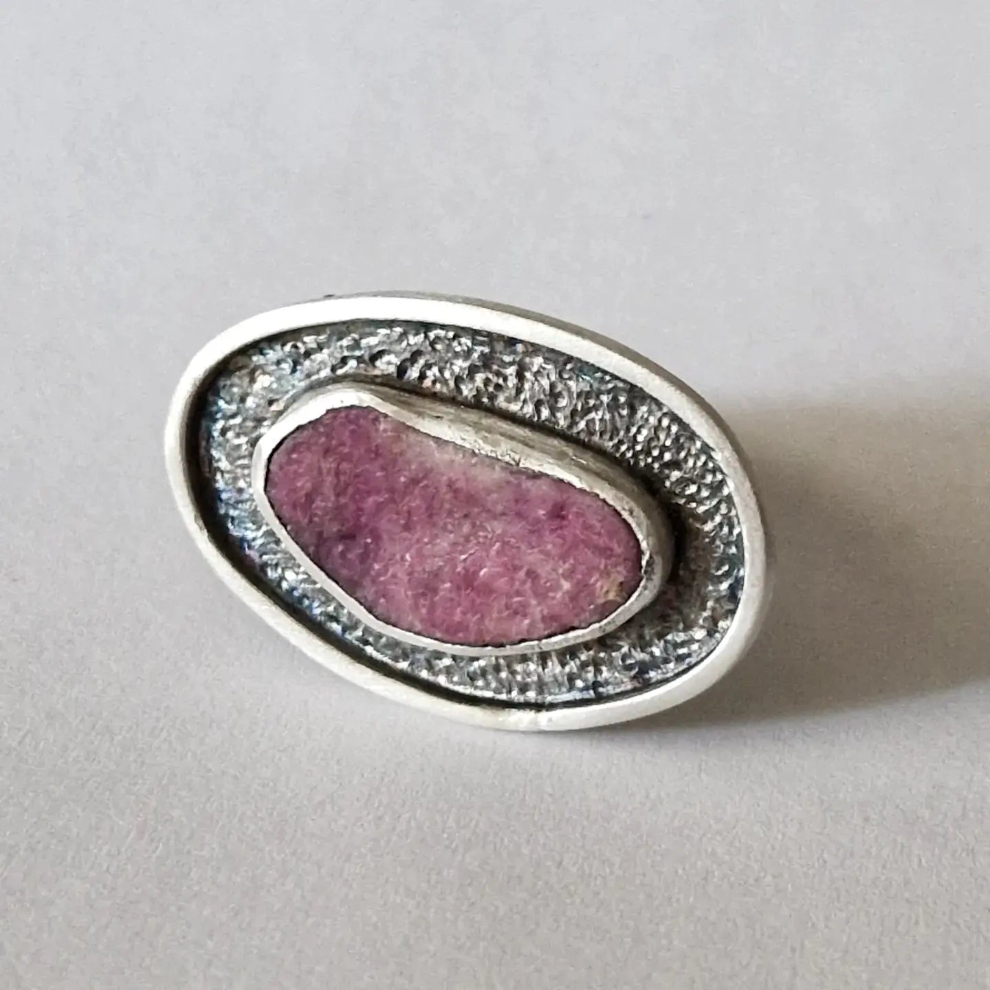 Raw Ruby Slice Ring