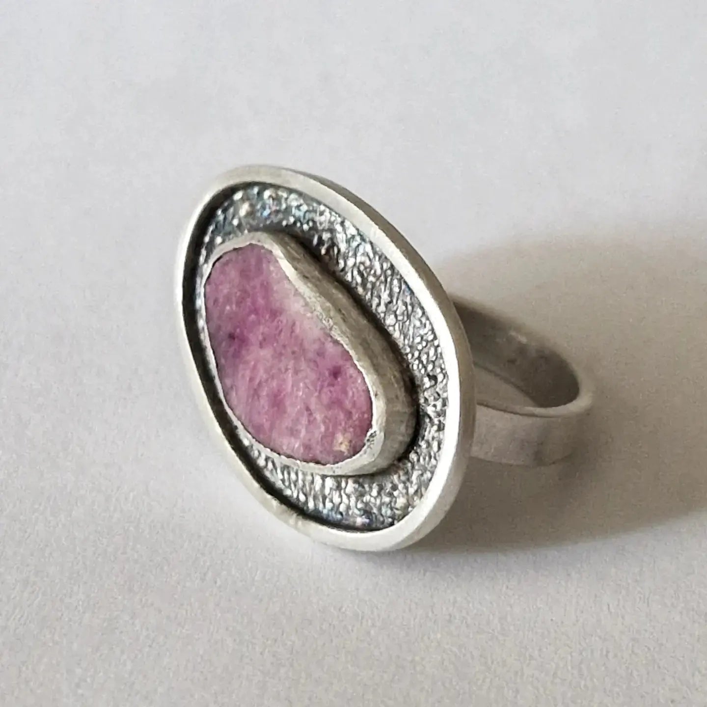 Raw Ruby Slice Ring