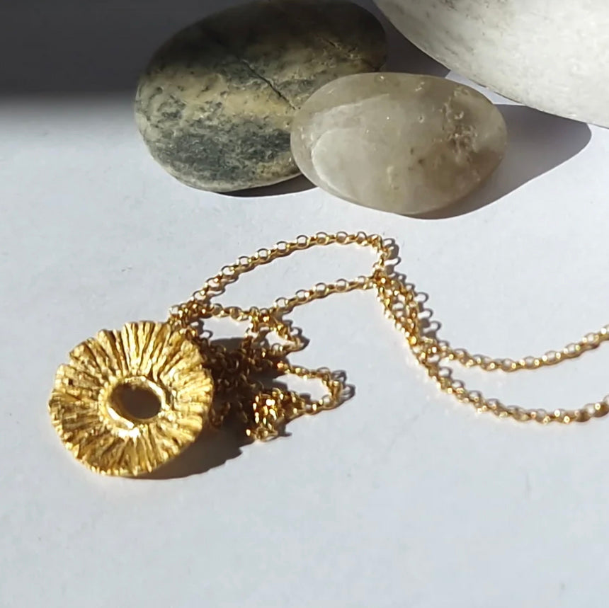 Gold «flower» necklace