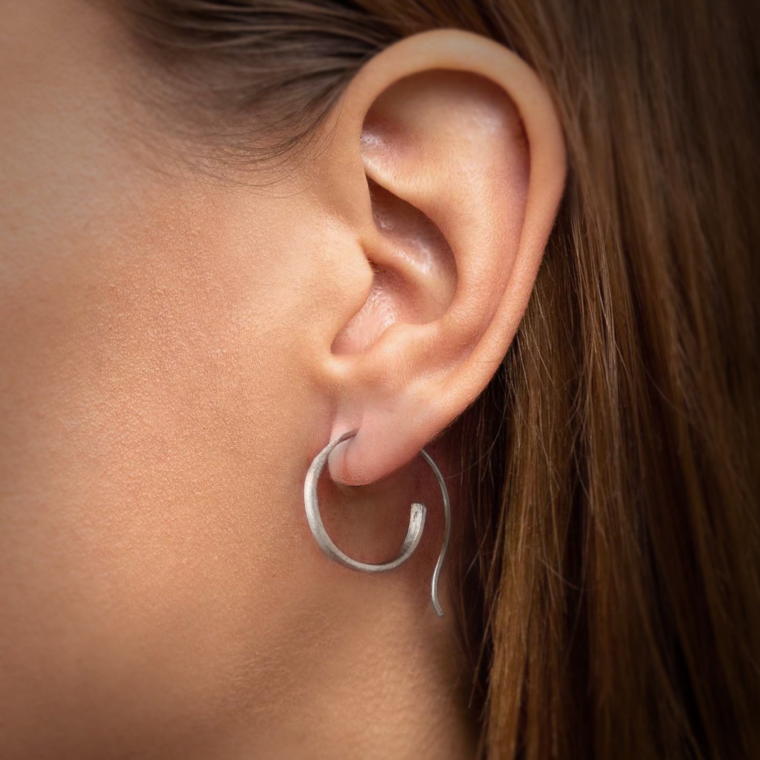 Spiral Sterling Silver Earrings