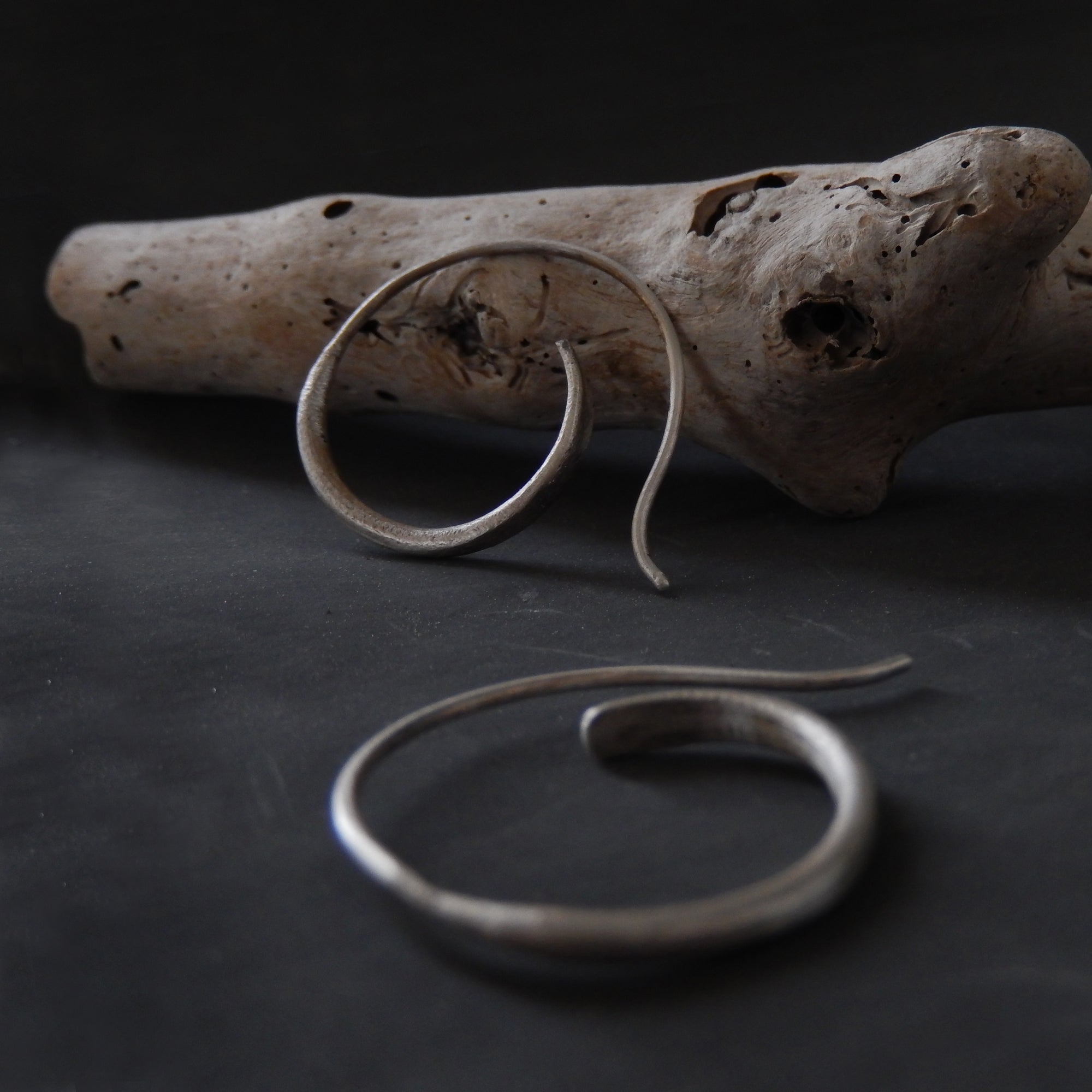 Spiral Sterling Silver Earrings