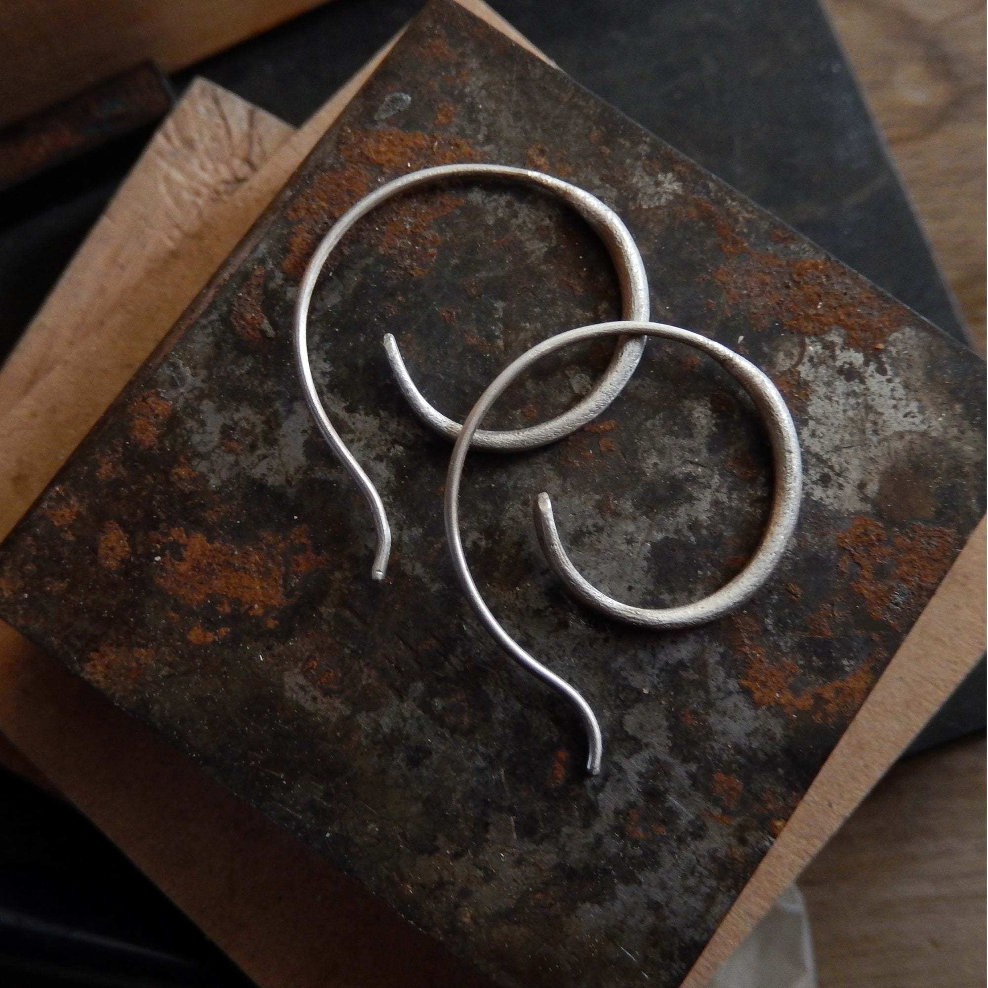 Spiral Sterling Silver Earrings