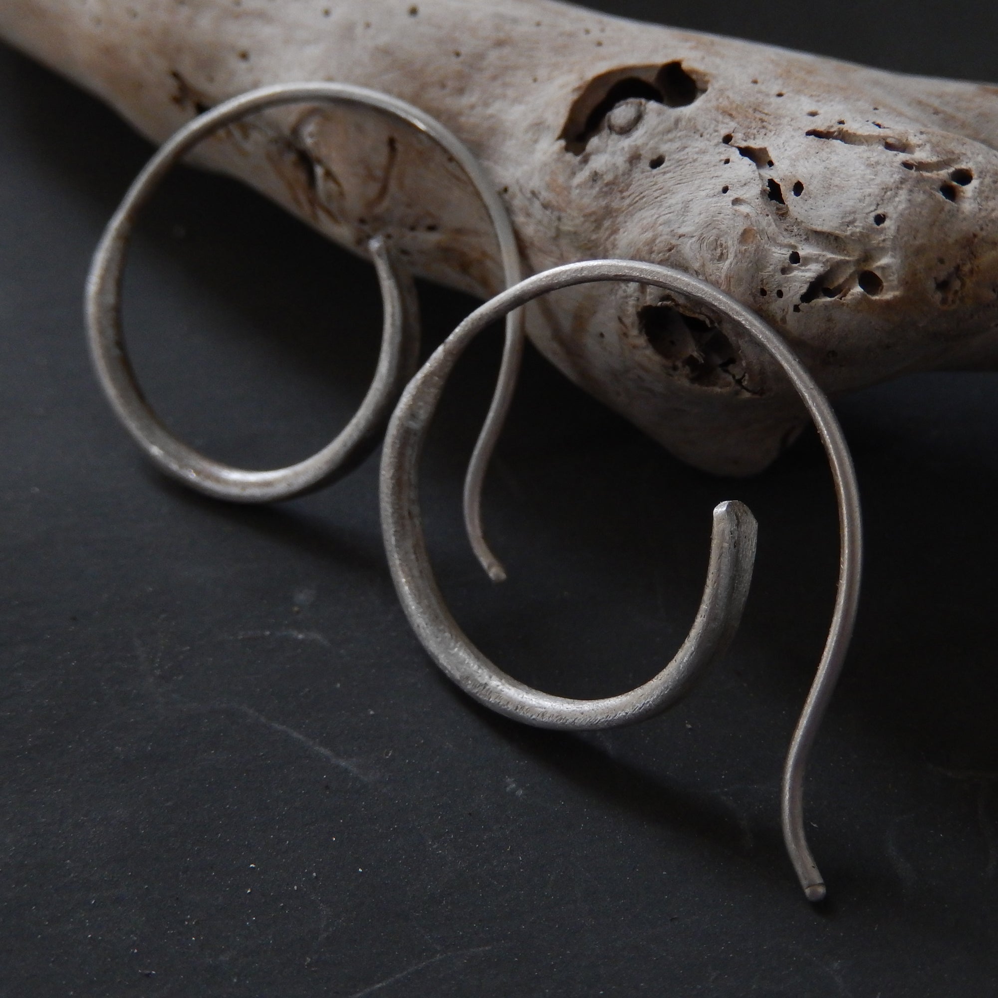 Spiral Sterling Silver Earrings