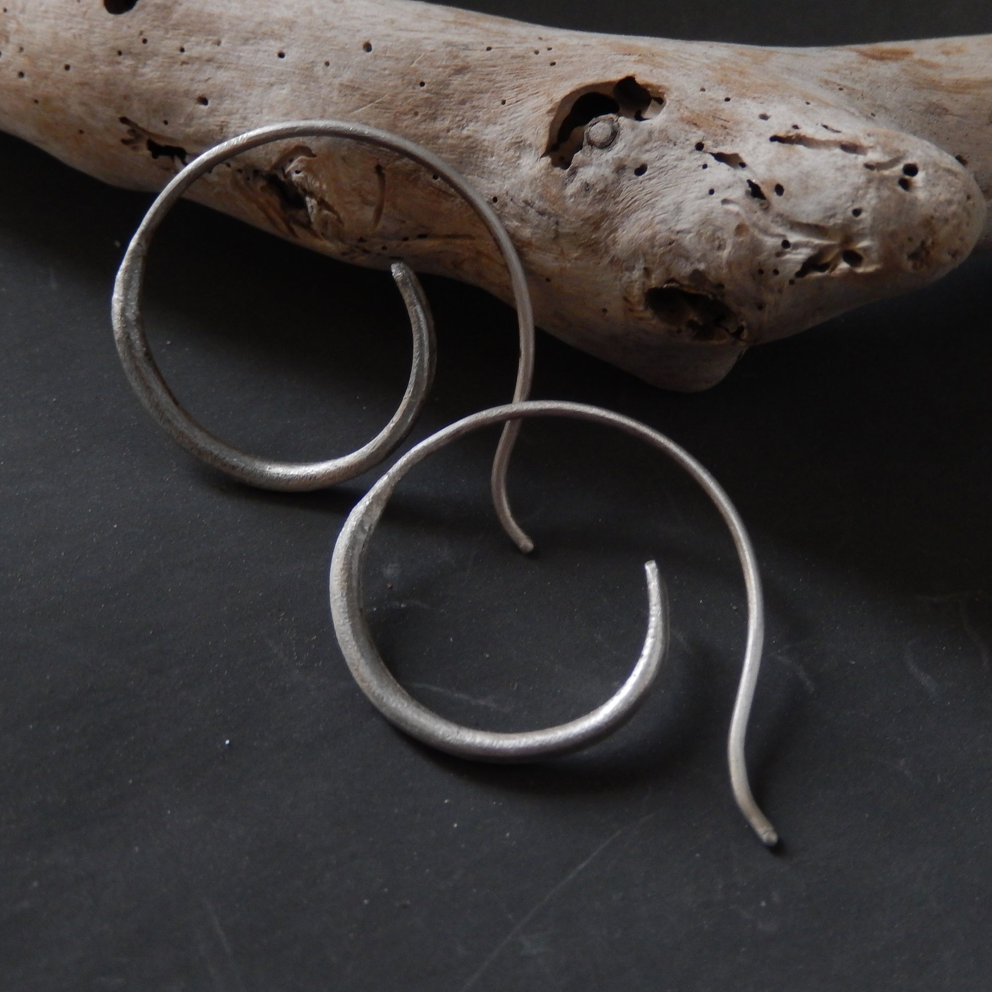 Spiral Sterling Silver Earrings